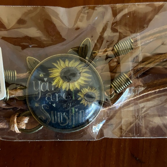 HUGE SALE! “YOU ARE MY SUNSHINE” SUNFLOWER BRAIDED WRAP BRACELET - Picture 5 of 5